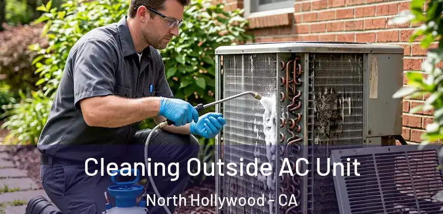  Cleaning Outside AC Unit North Hollywood - CA